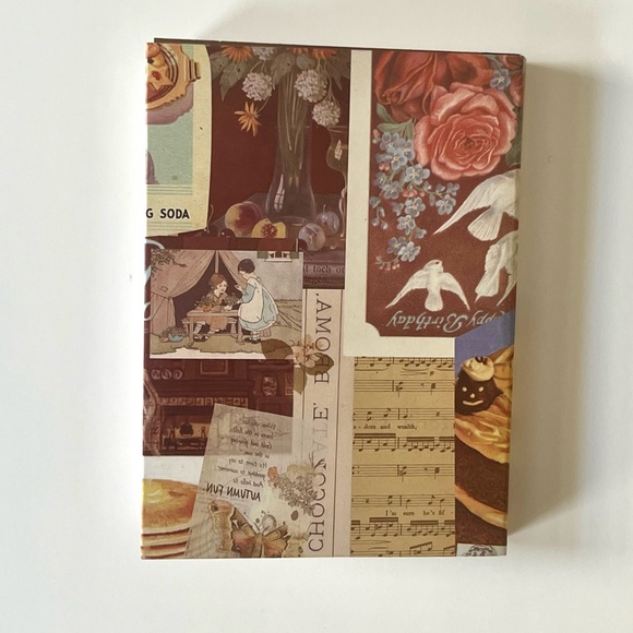 🏷️ retro vintage antique style A6 grid notebook with book cover - Picture 3 of 16